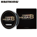 KastKing Mega8 Strong 137M 274M 457M 8 Strand Weaves PE Braided Fishing Line Multifilament 10LB 15LB 20LB 25LB 30LB 40LB 80LB