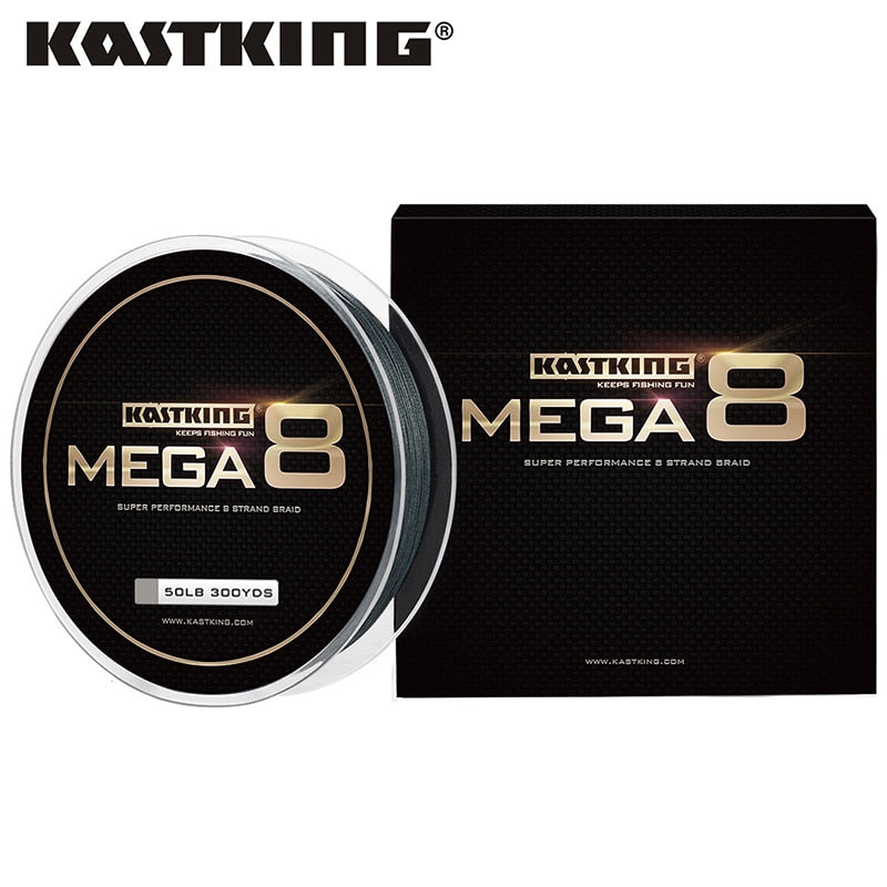 KastKing Mega8 Strong 137M 274M 457M 8 Strand Weaves PE Braided Fishing Line Multifilament 10LB 15LB 20LB 25LB 30LB 40LB 80LB