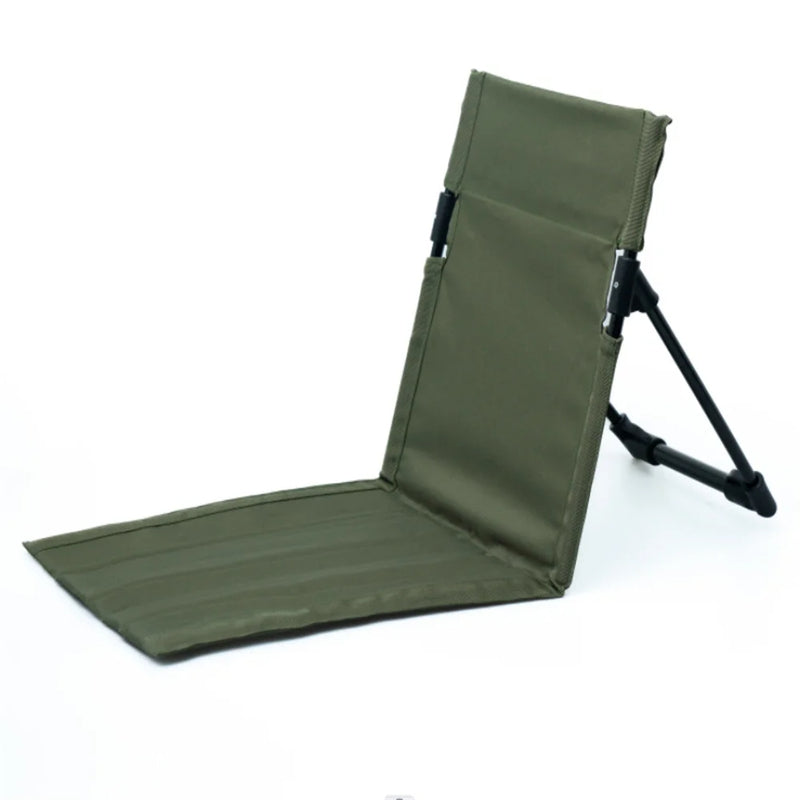 Foldable Camping Chair Outdoor Garden Park Single Lazy Chair Backrest Cushion Picnic Camping Folding Back Chair Beach Chairs