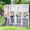 Greenhouse Wooden Lean to Greenhouses for Outdoors Heavy Duty Walk in Green House for Outside Winter