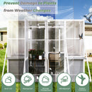 Greenhouse Wooden Lean to Greenhouses for Outdoors Heavy Duty Walk in Green House for Outside Winter