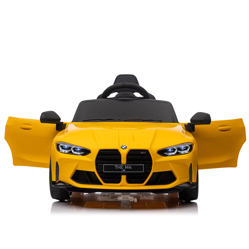 Yellow BMW M4 12v Kids ride on toy car 2.4G W/Parents Remote Control Three speed adjustable