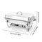 3 * 3L Chafing Dish Set Full Size Stainless Steel Silver Catering Warmer Set For Buffet Catering