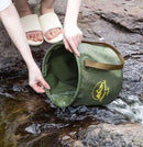 Hot sale Tarpaulin Cloth Foldable Bucket Collapsible Water Container Men Travelling Camping Fishing Bag