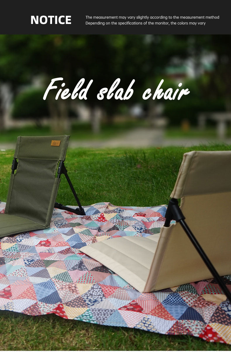 Outdoor camping backrest cushion chair portable folding chair tent leisure chair balcony park lawn picnic chair