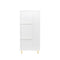 Armoire with 2 Doors with Handle for bedroom White