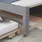 Twin over Pull-out Bunk Bed with Trundle Gray