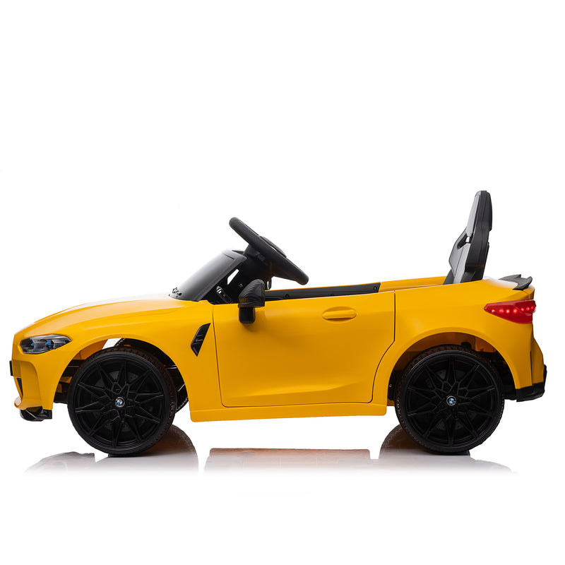 Yellow BMW M4 12v Kids ride on toy car 2.4G W/Parents Remote Control Three speed adjustable