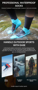 Socks Waterproof Breathable Outdoor Waterproof Hiking Wading Camping Winter Skiing Sock Riding Snow Warm Waterproof Socks