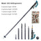 Folding telescopic outdoor hiking tactical self-defense stick Walking stick