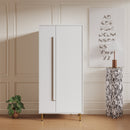 Armoire with 2 Doors with Handle for bedroom White