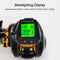 7.2:1 Digital Fishing Baitcasting Reel With Accurate Line Counter Large Display Bite Alarm Counting or Carbon Sea Fishing Rod