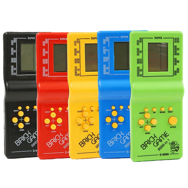 Classic Handheld Game Machine Tetris Game Kids Game Console Toy with Music Playback Retro Children Pleasure Games Player