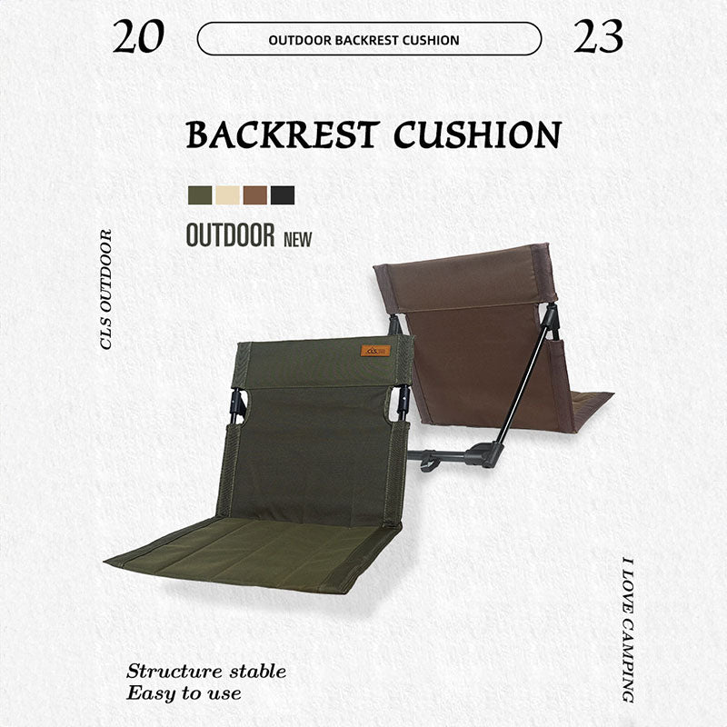 Outdoor camping backrest cushion chair portable folding chair tent leisure chair balcony park lawn picnic chair