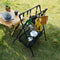 Outdoor camping folding shelf camping car drying rack drying net drying rack storage rack