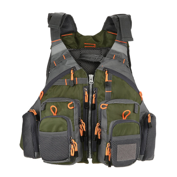 Outdoor Sport Fishing Life Vest Men Breathable Swimming Life Jacket Safety Waistcoat Survival Utility Vest