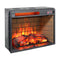 23 inch infrared quartz heater fireplace insert -woodlog version with brick