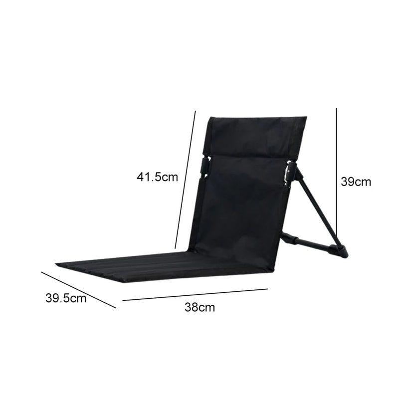 Foldable Camping Chair Outdoor Garden Park Single Lazy Chair Backrest Cushion Picnic Camping Folding Back Chair Beach Chairs