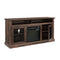 Contemporary TV Media Stand Modern Entertainment Console with 18" Fireplace Insert for TV Up to 65" with Open