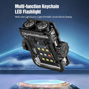 LED Portable Keychain Light Camping COB Flashlight 6 levels of Dimming Rechargeable Outdoor Mini Lantern With Magnet