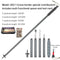 Folding telescopic outdoor hiking tactical self-defense stick Walking stick