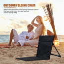 Foldable Camping Chair Outdoor Garden Park Single Lazy Chair Backrest Cushion Picnic Camping Folding Back Chair Beach Chairs