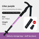 Outdoor telescopic climbing stick aluminum alloy crutches portable walking stick portable climbing equipment