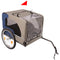 Tangkula Dog Bike Trailer Breathable Mesh Dog Cart with 3 Entrances Safety Flag 8 Reflectors