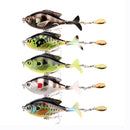 9.5cm/16.9g Propeller Rotary Tractor Bait Path Sub Bait Floating Water Rock Small Fat Water System Wave Climbing Fish bait