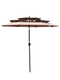 9Ft 3-Tiers Outdoor Patio Umbrella with Crank and tilt and Wind Vents