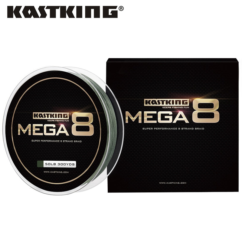 KastKing Mega8 Strong 137M 274M 457M 8 Strand Weaves PE Braided Fishing Line Multifilament 10LB 15LB 20LB 25LB 30LB 40LB 80LB