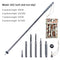 Folding telescopic outdoor hiking tactical self-defense stick Walking stick