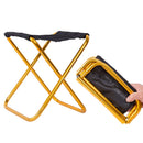 25*22.5*27cm Outdoor Aluminum Folding Stool Chair Small Fishing Stool Chair Portable Camping Outdoor Fishing Chair Fishing Tool