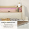 Twin Size Daybed with Storage Drawers Upholstered Daybed with Charging Station and LED Lights Beige