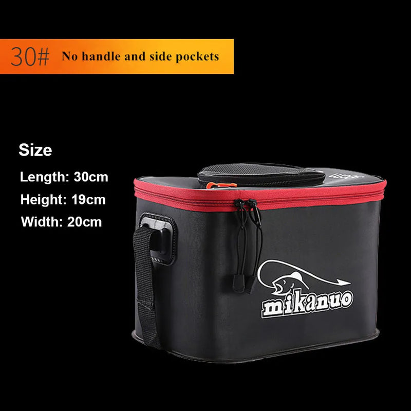 Portable EVA Fishing Bag Collapsible Fishing Bucket Live Fish Box Camping Water Container Pan Basin Tackle Storage Bag