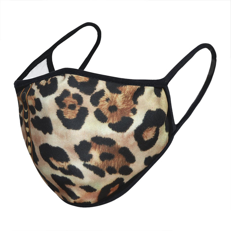 Multi Brown Leopard 3-Layered Face Cover-PM0243