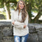 Fashion Zip V-Neck Fur Top