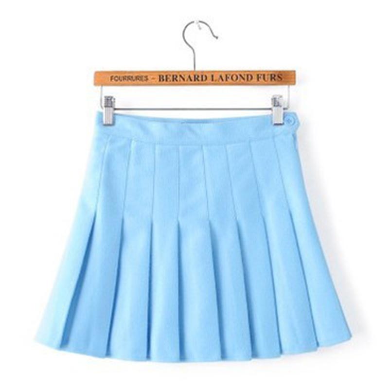 Women High Waist Pleated Skirt