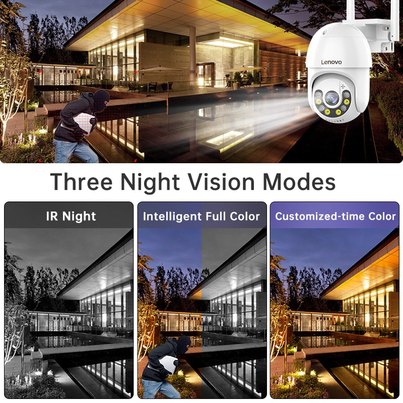 3MP 5MP PTZ WIFI IP Security Camera Audio CCTV