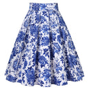 Retro Vintage Women Midi Skirts