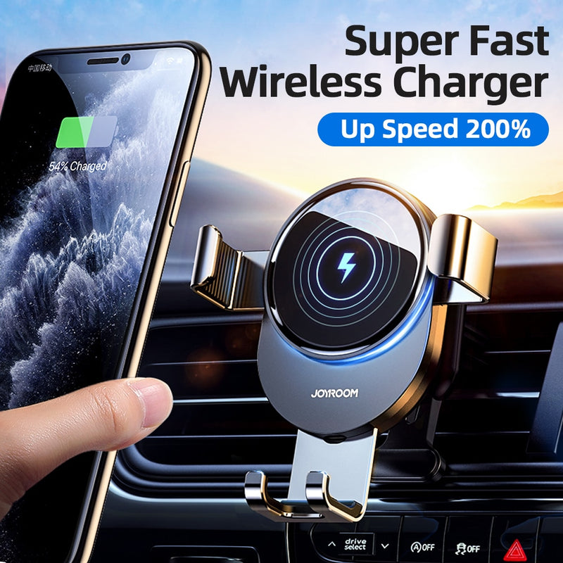 15W Qi Car Phone Holder Wireless Charger