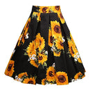 Retro Vintage Women Midi Skirts