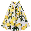 Retro Vintage Women Midi Skirts