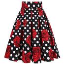 Retro Vintage Women Midi Skirts