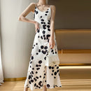 Summer New Chiffon Suspender Retro Dress