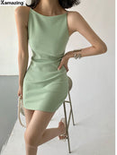 Summer Women New Strap Elegant Party Mini Dress