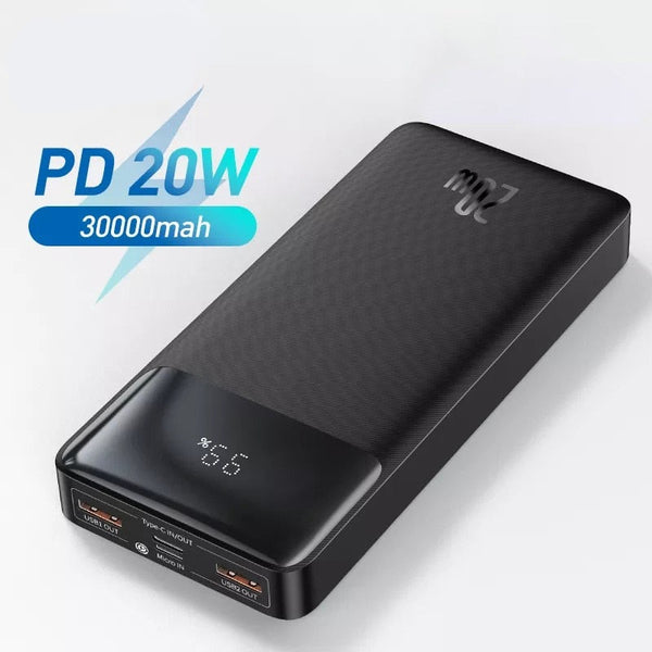 Portable Power Bank 30000mAh Mobile Phone Charger