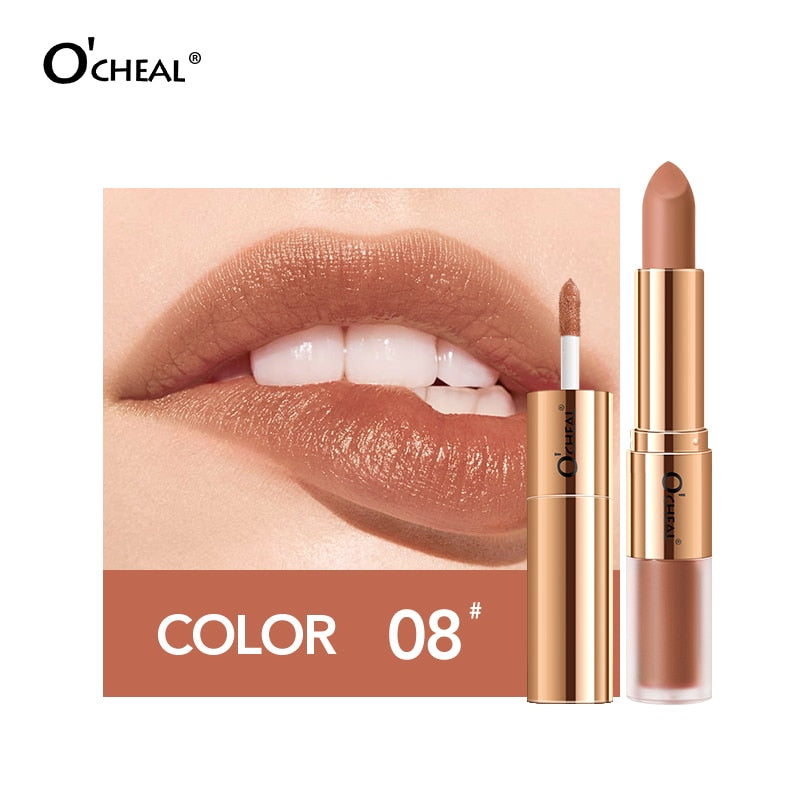 Dual Head 12 Colors Lips Gloss