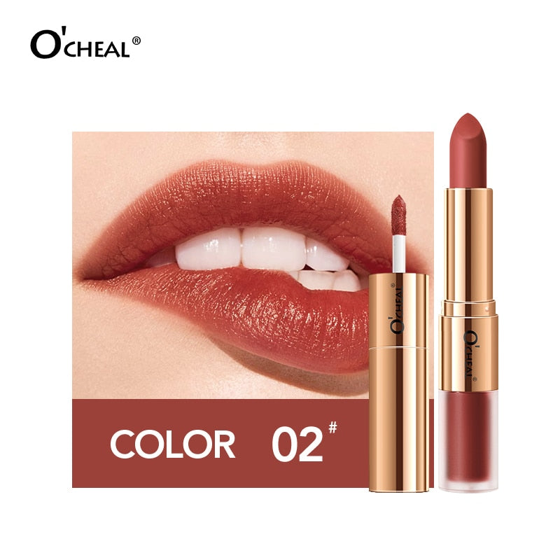 Dual Head 12 Colors Lips Gloss