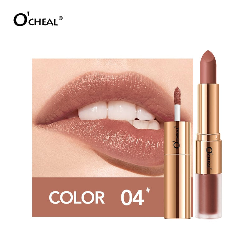 Dual Head 12 Colors Lips Gloss